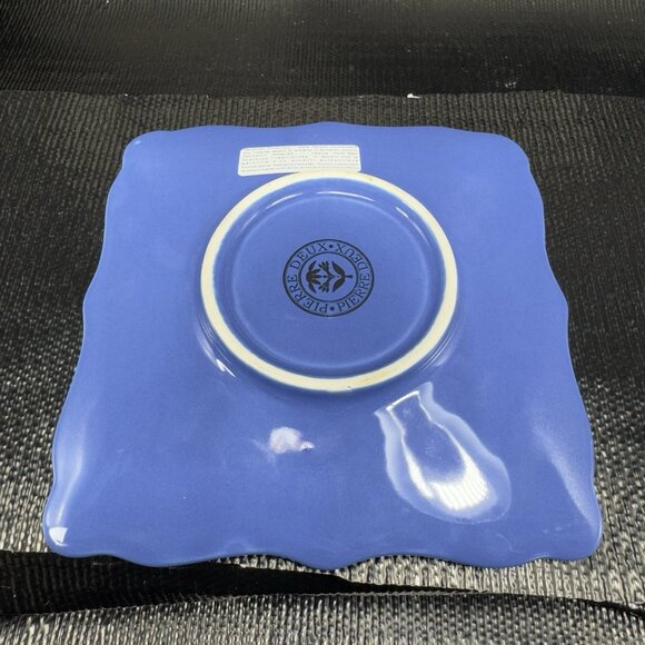 Pierre Deux Blue Teacup And Saucer Set Ceramic Made In Portugal Cup Plate READ - Picture 13 of 16